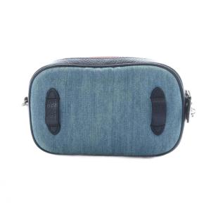 COACH ショルダーバッグ ロゴ デニム ブルー 青色 ピンク 桃色 90393 /RI OS