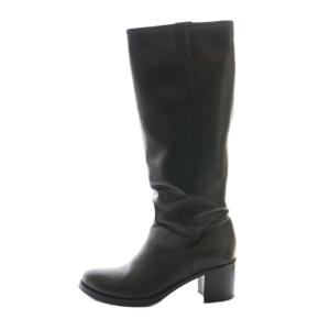 CORSO ROMA 9 ロングブーツ レザー 40 黒 ブラック /SS OS