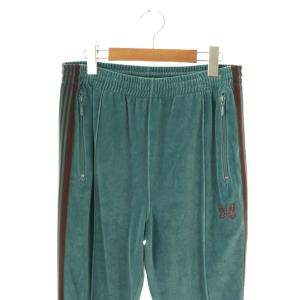 Needles Narrow Track Pant -C/PE Velour パンツ S ブルーグリーン ブラウン /DO