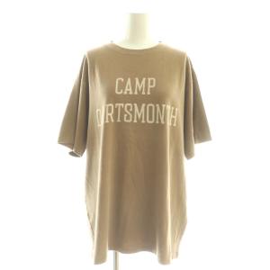 23SS アパルトモン別注 CAMP DARTSMONTH T-SH Tシャツ カットソー M モカ オフホワイト