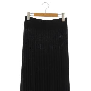 Deuxieme Classe beauty pleated スカート 36 ブラック /DO OS