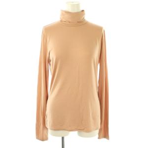 ウール混 タートルネック ニット カットソー 長袖 S ベージュ /AT OS