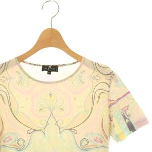 ETRO ペイズリー柄 半袖カットソー Tシャツ 40 マルチカラー /CX OS