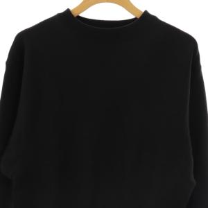 23区 vingt-trois コットン裏毛クルーネックスウェット 32 ブラック /DO OS
