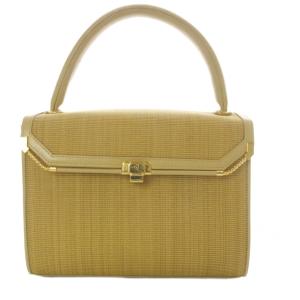 ジャッキー ホースヘア ハンドバッグ イエロー