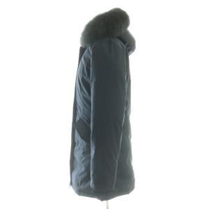 WOOLRICH フォックスファー付きダウンコート S ネイビー