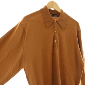 KAPTAIN SUNSHINE ×ジョンスメドレーウールポロニット カットソー M ブラウン /CX OS