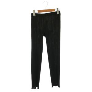 イッセイミヤケ プリーツテーパードパンツ イージー 黒 /CX OS SH