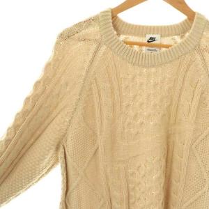 NIKE DQ5177-206 AS M NL CABLE KNIT SWEATER LS RATTAN