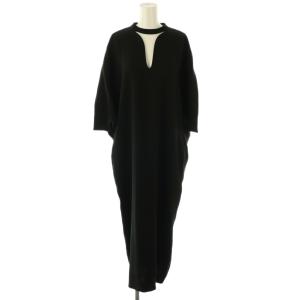 24SS Satin Emboridered Dress ワンピース 2 ブラック