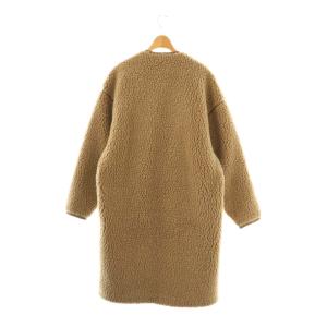 HYKE 192-17175 FAUX SHEARLING COAT 1 ライトブラウン