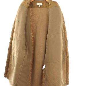 HYKE 192-17175 FAUX SHEARLING COAT 1 ライトブラウン