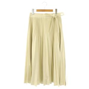 エコレザープリーツロングスカート 0 エッグシェル /ES OS