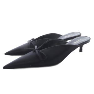 サテンリボンミュール 36 ブラック 524714