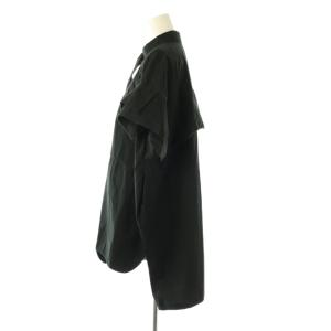 ENFOLD 25SS ROLL-UP SLEEVES SHIRT シャツ 半袖 38 ブラック /ES OS