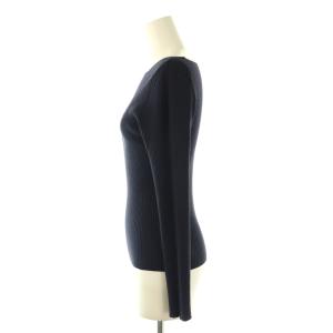 SLOBE IENA 24SS ボートネックコンパクトニット カットソー 長袖 F 紺 ネイビー /AT OS