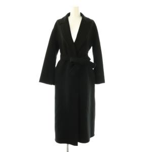 近年モデル ESTURIA ウールガウンコート 38 ブラック
