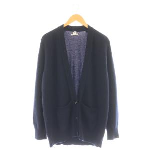 カシミヤ カーディガン S ネイビー