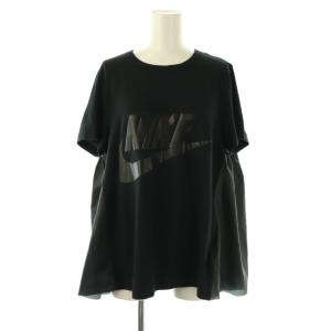 × サカイ sacai ケープTシャツ  カットソー 切替 M ブラック 802247-011 /DF