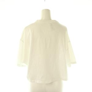 miumiu 23AW エンボスロゴ入り コットンジャージー Tシャツ S ホワイト MJN385
