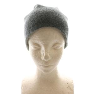 Johnstons of Elgin ジョンストンズ オブ エルガン カシミヤニットキャップ 帽子 ビーニー グレー /SS OS