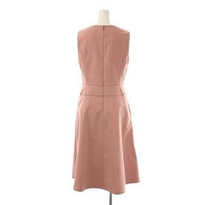 M'S GRACY ノースリーブワンピース ミモレ ロング 36 ピンク /AT OS