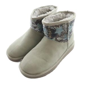 UGG australia Classic Mini Sequin Stars ショートブーツ US5 22cm グレー 1109441