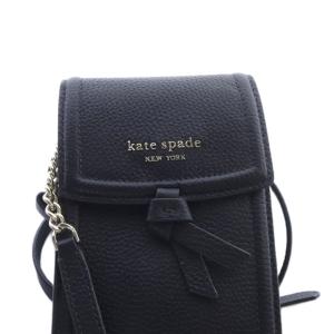 kate spade new york ノット ノース サウス フォン クロスボディ バッグ ショルダーバッグ レザー 黒 ブラック K6376