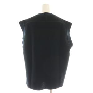 BLAMINK コットンサーマルノースリーブカットソー プルオーバー 36 ネイビー /HK OS