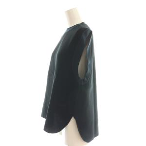 BLAMINK コットンサーマルノースリーブカットソー プルオーバー 36 ネイビー /HK OS