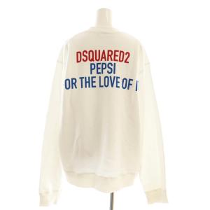 DSQUARED2 pepsi ロゴスウェット プルオーバー 長袖 M ホワイト /HK OS