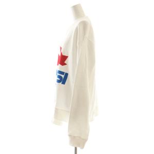 DSQUARED2 pepsi ロゴスウェット プルオーバー 長袖 M ホワイト /HK OS