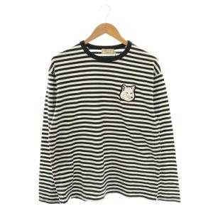 Long Sleeve Large Fox Head Stripe T-Short カットソー ロンT