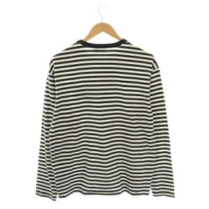 Maison Kitsuné Long Sleeve Large Fox Head Stripe T-Short カットソー ロンT