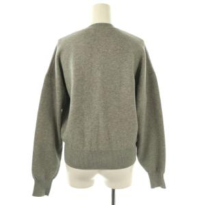 SLOBE IENA 25SS ダブルフェイスクルーカーディガンニット グレー /DF OS