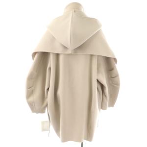 ETRE TOKYO フーディストールコクーンコート M ライトグレー