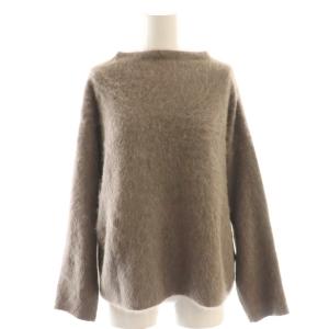 フォックスハイネックニット セーター 長袖 シャギー グレー /AT OS