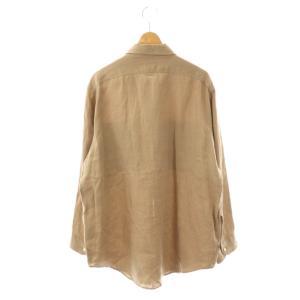 MADISONBLUE HAMPTON LINEN SHIRT ハンプトンリネンシャツ 長袖 S ベージュ /HK OS