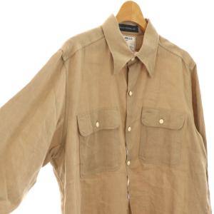 MADISONBLUE HAMPTON LINEN SHIRT ハンプトンリネンシャツ 長袖 S ベージュ /HK OS