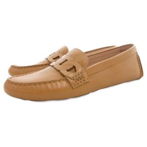 エブリン チェーン ドライバー ローファー ドライビングシューズ レザー 8.5 茶 ブラウン W31993