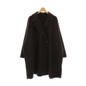 リバー ポンチョコート アウター M ダークブラウン /DF OS