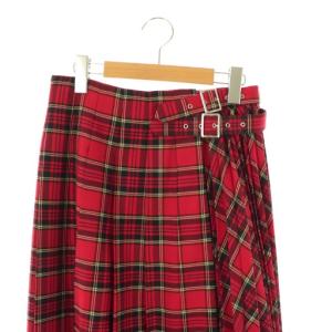 noir kei ninomiya AD2020 チェック スカート プリーツ XS レッド