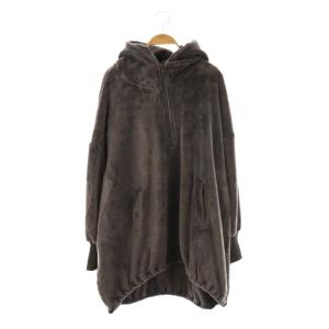 ボンバーベロアパーカー プルオーバー 38 グレー /AT OS