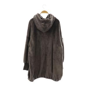 DOUBLE STANDARD CLOTHING ボンバーベロアパーカー プルオーバー 38 グレー /AT OS