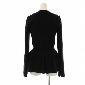 sov. SNOWYペプラムニットトップス セーター 長袖 38 黒 ブラック /AT OS