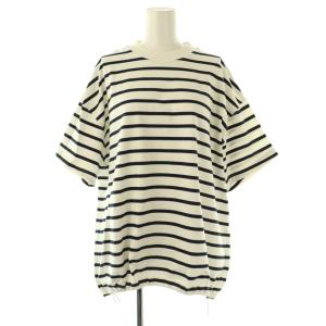 23SS シャーリングTシャツ カットソー ボーダー F 白 紺 /CX OS