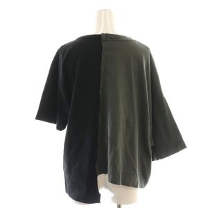 Vivienne Westwood RED LABEL ドッキングTシャツ カットソー アシンメトリー 00 ブラック チャコール /ES OS