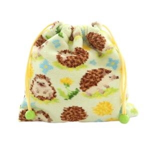 ラブラリーバイフェイラー LOVERARY BY FEILER チクチクハリネズミ 巾着 ポーチ 総柄