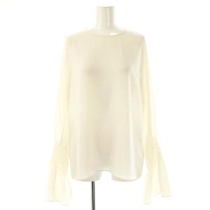 23SS Shirring Blouse ブラウス 長袖 オフホワイト /DO OS