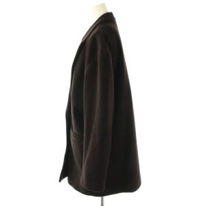 MILA OWEN MILAOWEN テーラードダブルコートジャケット ミドル 1 黒 ブラック /AT OS